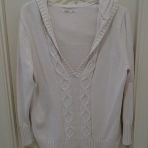 Old Navy Sweaters - Old Navy XXL Ivory Hoodie Cable Knit Sweater Old Navy Sweaters - Old Navy XXL Ivory Hoodie Cable Knit Sweater